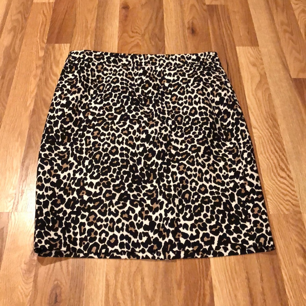 JCrew Cheetah pencil skirt